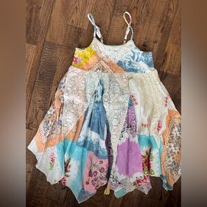 Mimi & Maggie Handkerchief Dress Patchwork Little Girls Size 3T